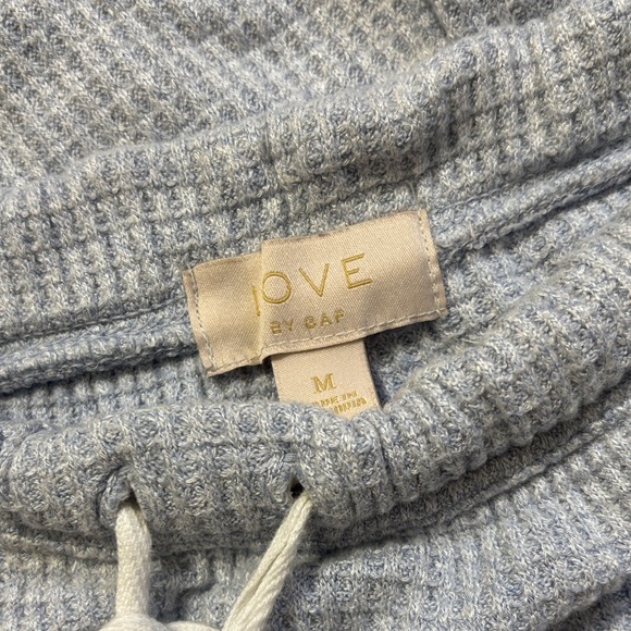 Women's Light Blue Jogger Pajama Pants - Picture 2 of 4